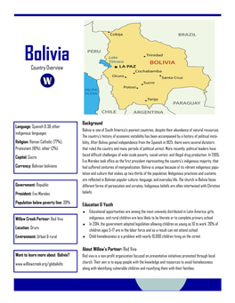 Bolivia Country Overview.Pub