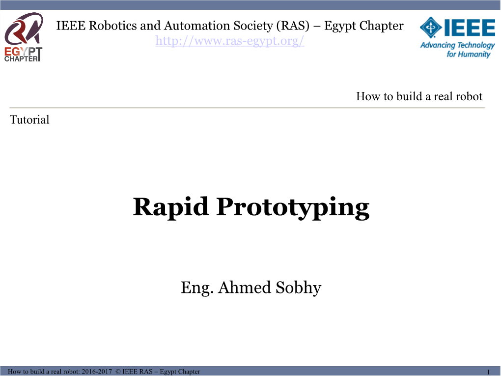 Rapid Prototyping Tutorial