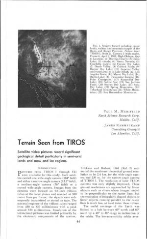 Terrain Seen from TIROS