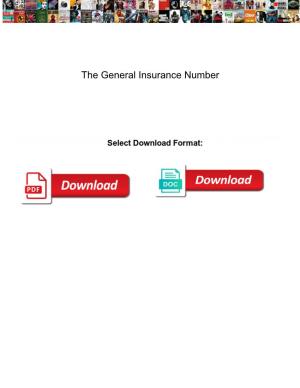The General Insurance Number