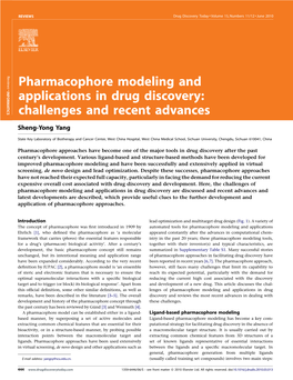 Pharmacophore Modeling and Applications in Drug Discovery