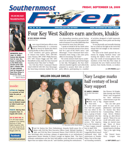 Four Key West Sailors Earn Anchors, Khakis