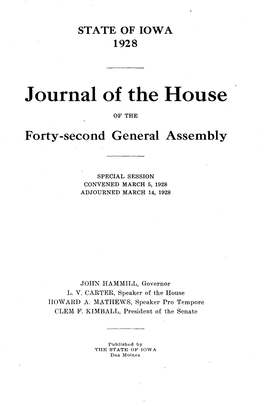 Journal of the House