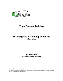 Advanced Asanas