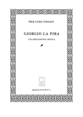 Giorgio La Pira N