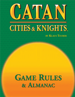 Catan: Cities & Knights Rulebook