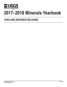 The Mineral Industry of Thailand in 2017-2018