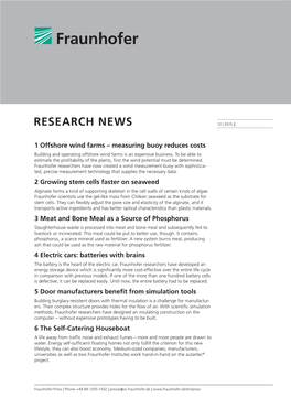 Research News 12 | 2015 ||