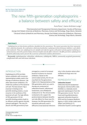 The New Fifth-Generation Cephalosporins – a Balance Between Safety and Efficacy