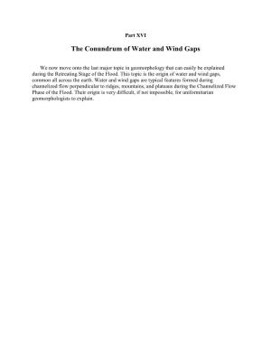 Chapter 75. the Mystery of Water and Wind Gaps