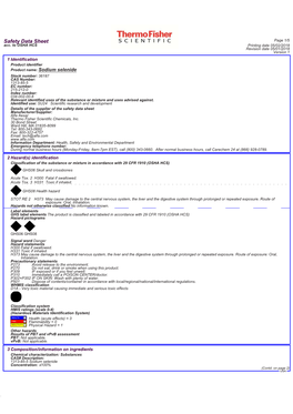 Safety Data Sheet Page 1/5 Acc