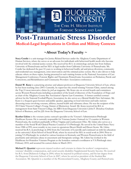 Post-Traumatic Stress Disorder Medical-Legal Implications in Civilian and Military Contexts