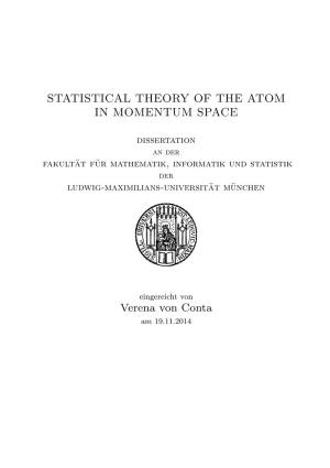 Statistical Theory of the Atom in Momentum Space