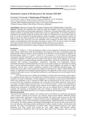 115-124 Research Article Scientometric Analysis O