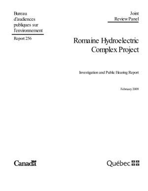 Romaine Hydroelectric Complex Project