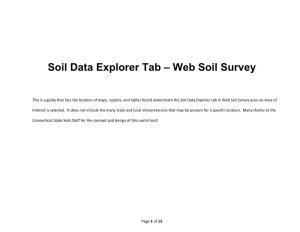 Soil Data Explorer Tab – Web Soil Survey