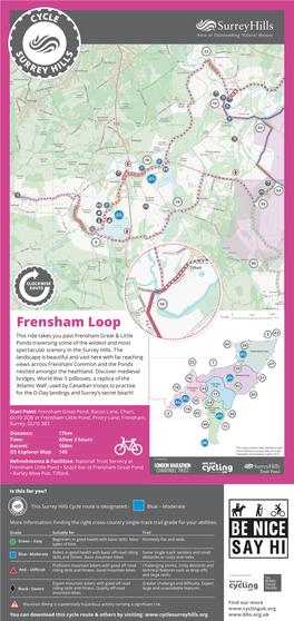 Frensham Loop Wey River Byways Open to All Traﬃc Directional Arrows WHITMEAD LANE Historic Devils Punchbowl Loop Footpath