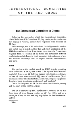 The International Committee in Cyprus