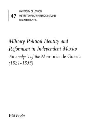47 Military Political Identity and Reformism In