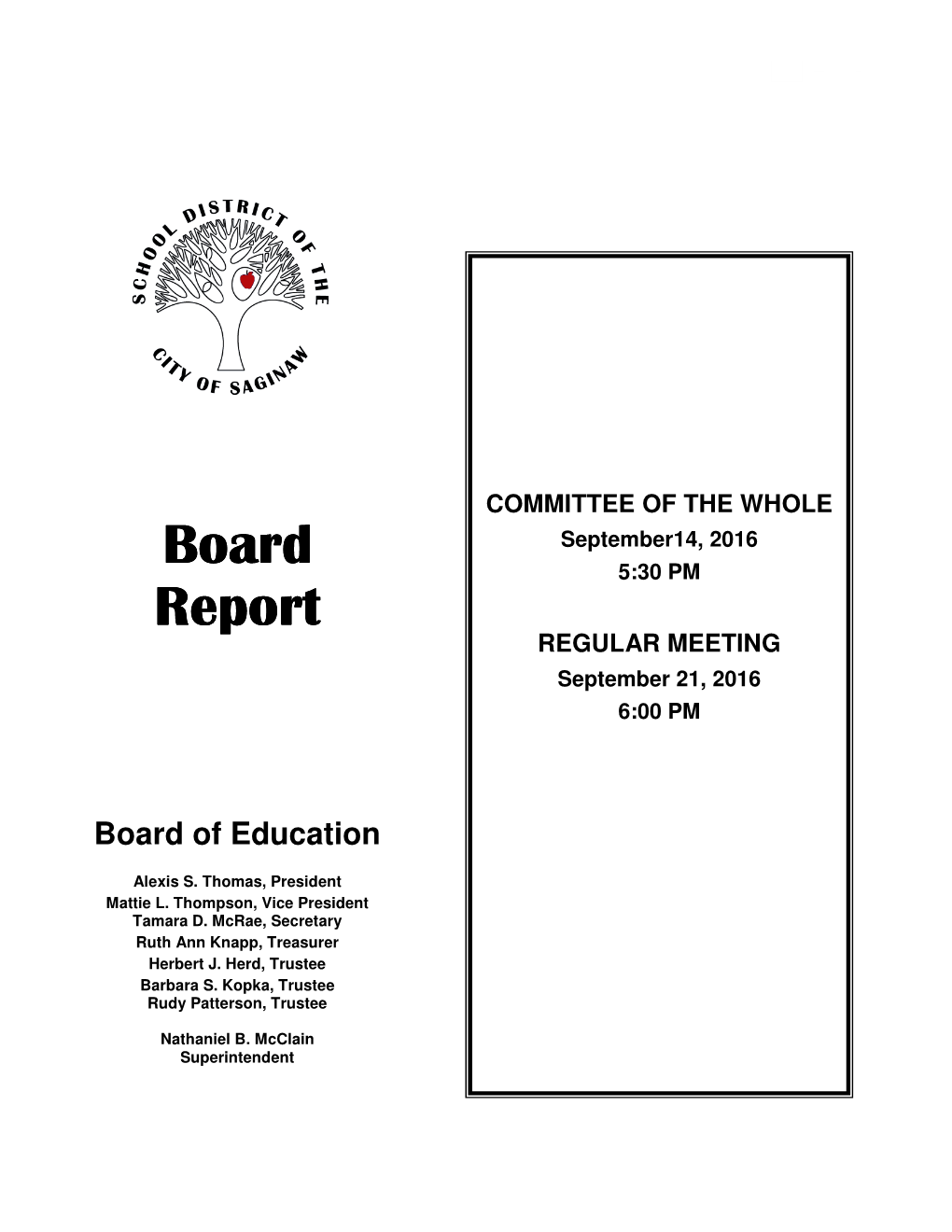 Board Board Report Report