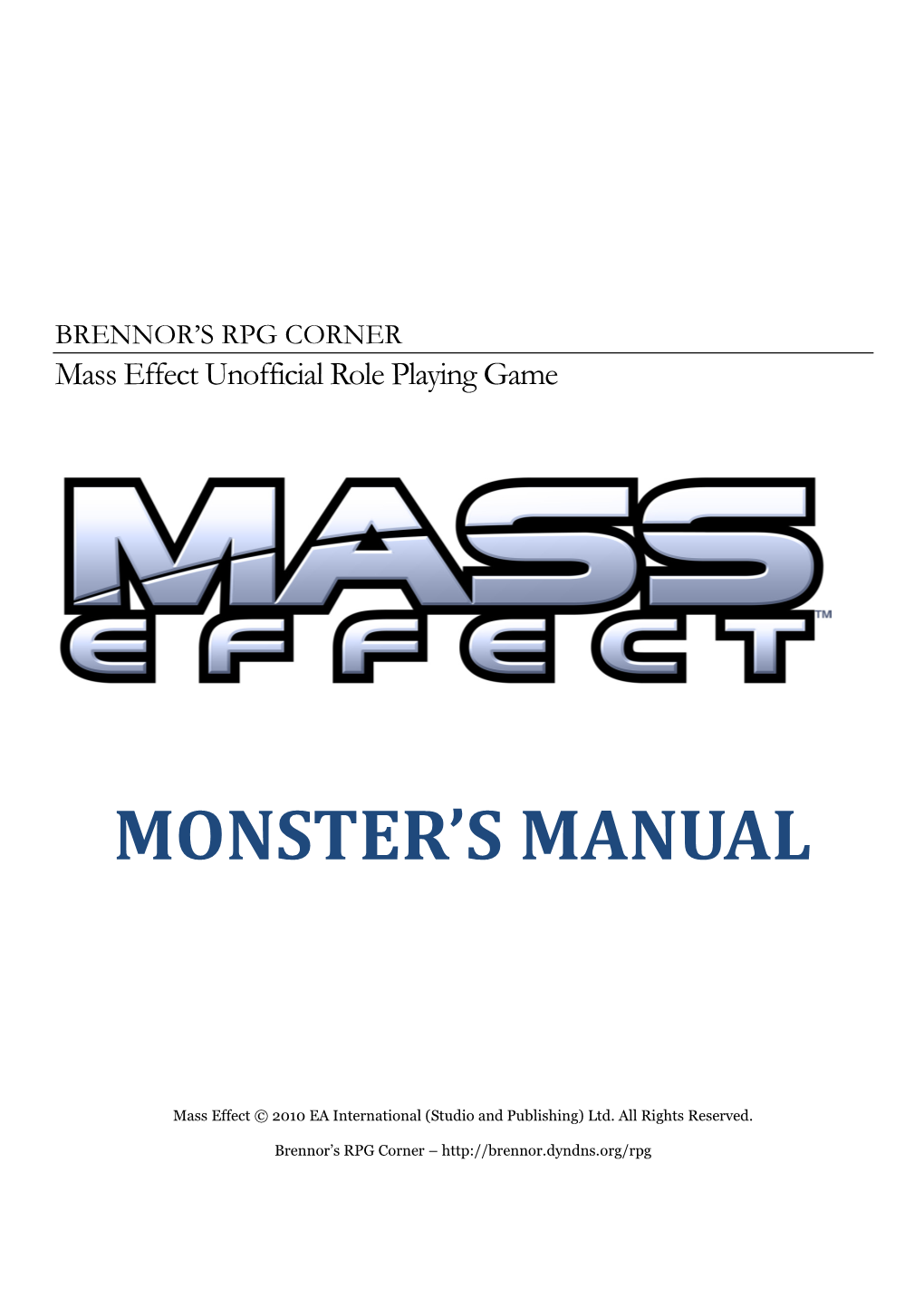 Monster's Manual