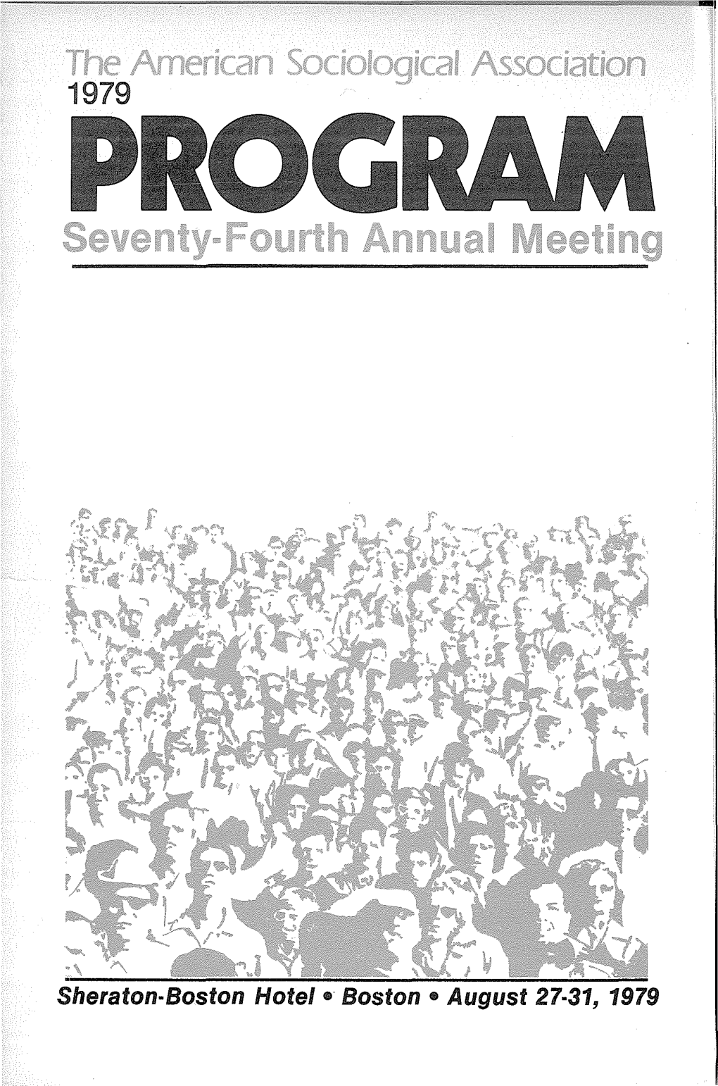 Sheraton-Boston Hotel· Boston • August 27-31, 1979 L