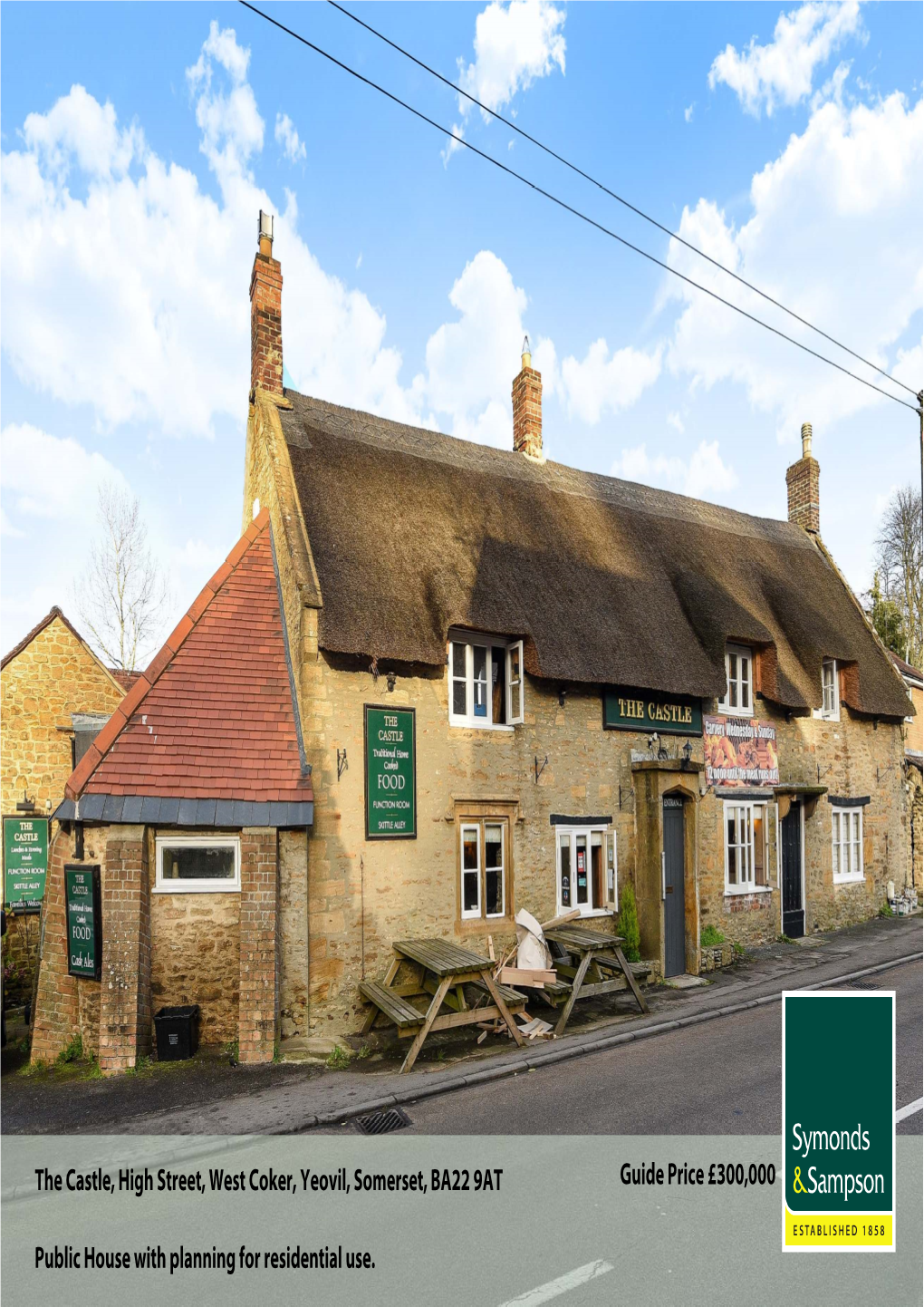 The Castle, High Street, West Coker, Yeovil, Somerset, BA22 9AT Public