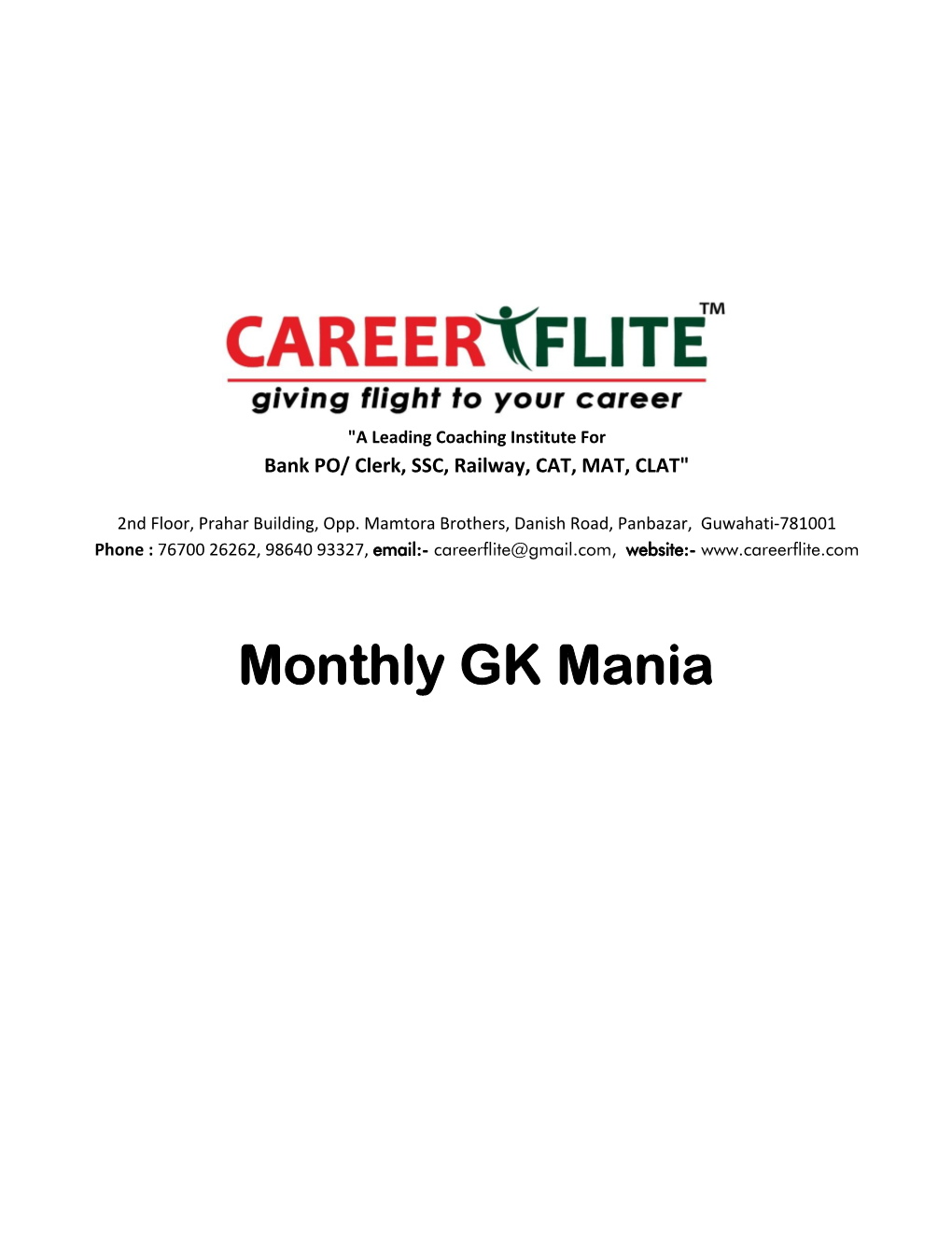 Careerflite Monthly-GK-Mania