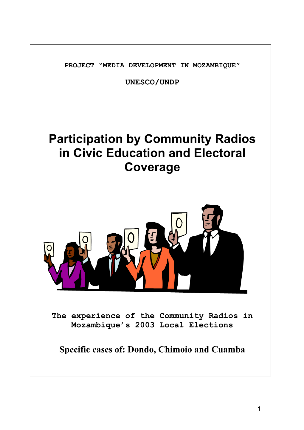 Electoral Coverage in Community Radios