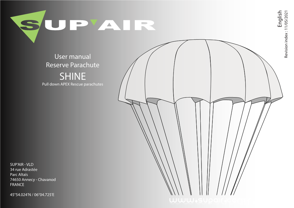 User Manual Reserve Parachute