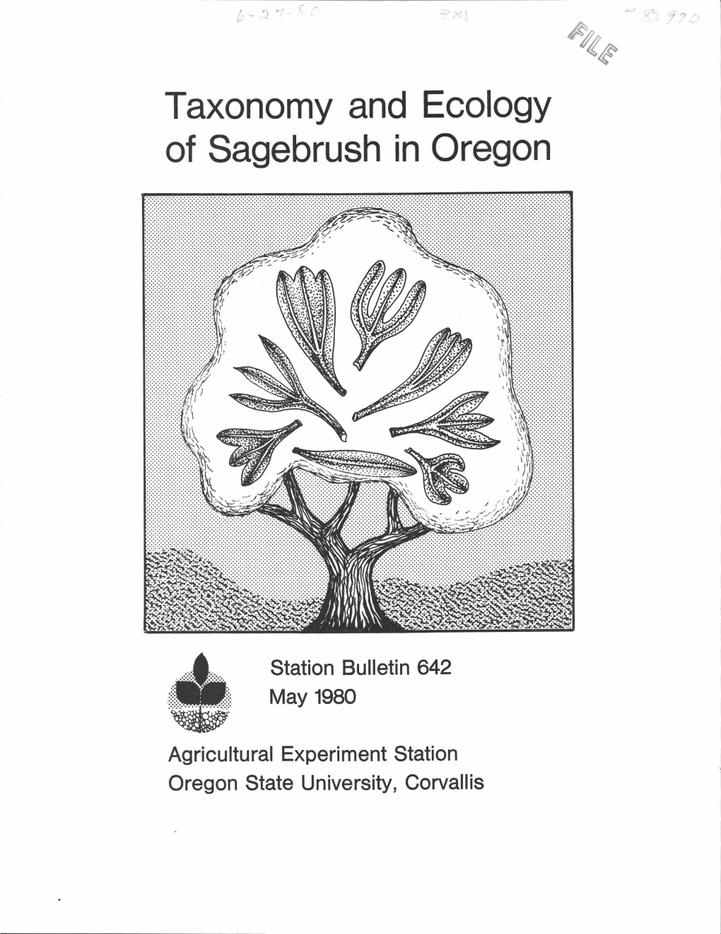 Taxonomy and Ecology of Sagebrush in Oregon