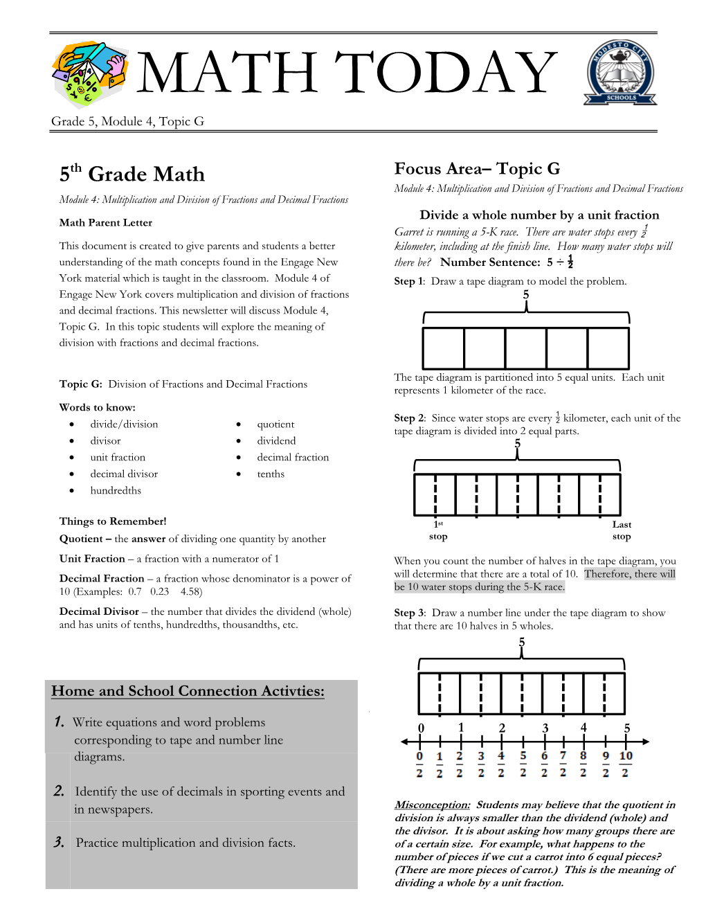 MATH TODAY Grade 5, Module 4, Topic G