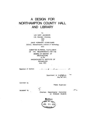 A Design for Northampton County Hall and Library