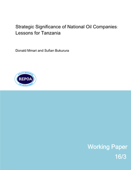 Strategic Significance of National Oil Companies