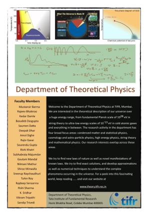Department of Theore(Cal Physics