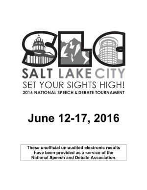 June 12-17, 2016