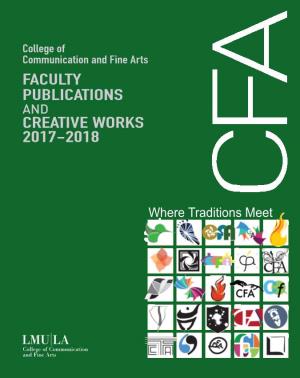 2017-2018 Faculty Publications & Creative Works