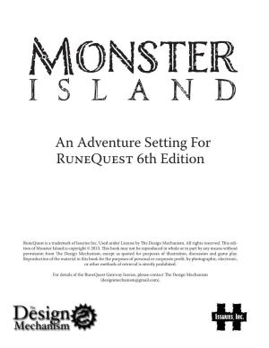 An Adventure Setting for Runequest 6Th Edition
