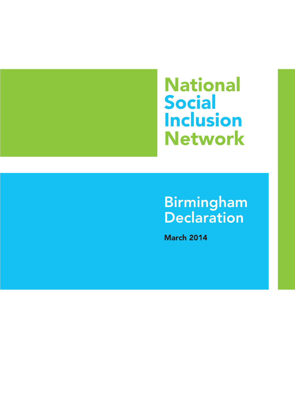 Birmingham Declaration on Social Inclusion