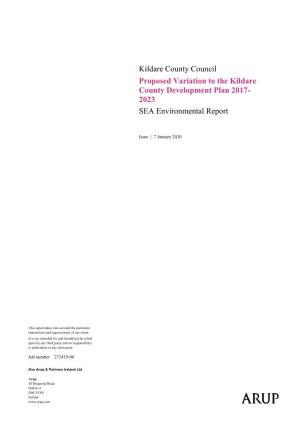 Kildare County Council Proposed Variation to the Kildare County Development Plan 2017- 2023 SEA Environmental Report