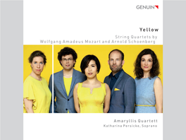Yellow String Quartets by Wolfgang Amadeus Mozart and Arnold Schoenberg