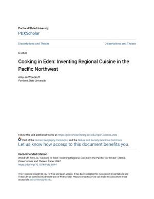 Inventing Regional Cuisine in the Pacific Northwest