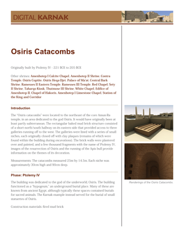Osiris Catacombs