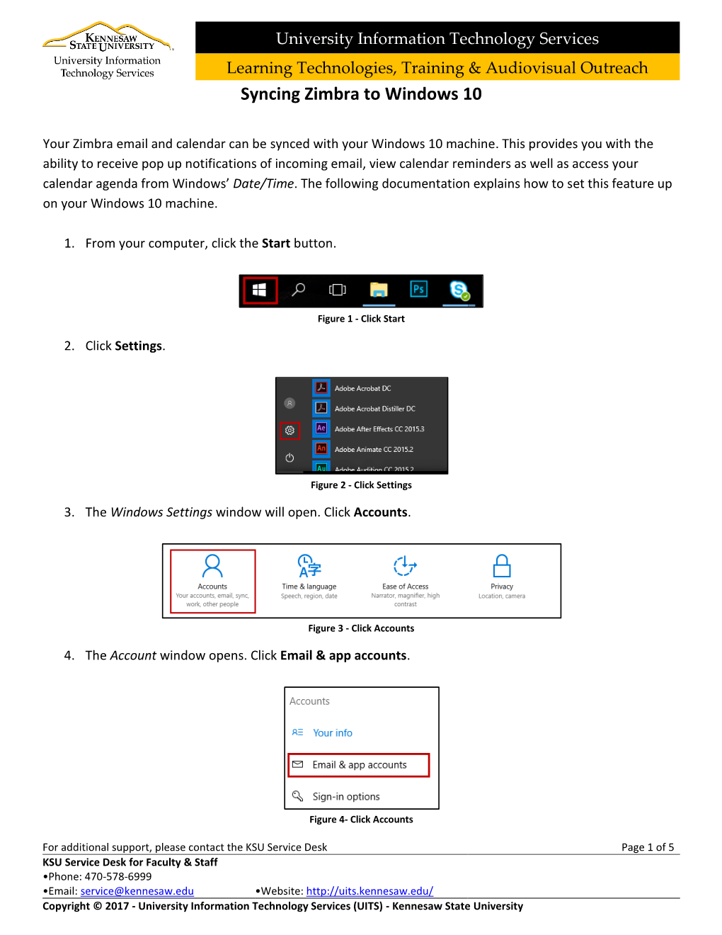 Syncing Zimbra to Windows 10