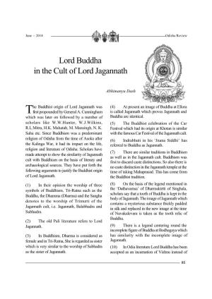 Lord Buddha in the Cult of Lord Jagannath