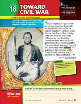 Toward Civil War Chapter 16 267