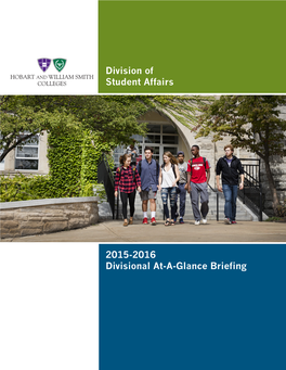 Division of Student Affairs 2015-2016 Divisional At-A-Glance Briefing