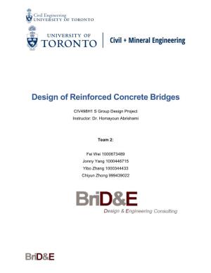 Design of Reinforced Concrete Bridges