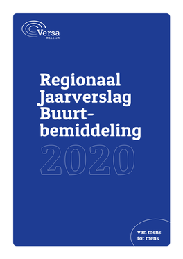 Regionaal Jaarverslag Versa Welzijn – Buurtbemiddeling 2020