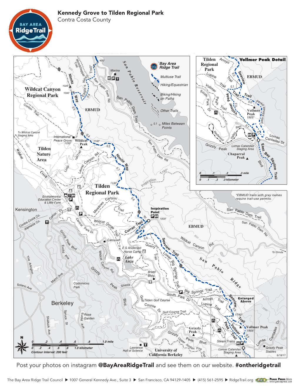 2017 Map Web Download Kennedy Grove to Tilden Regional Park